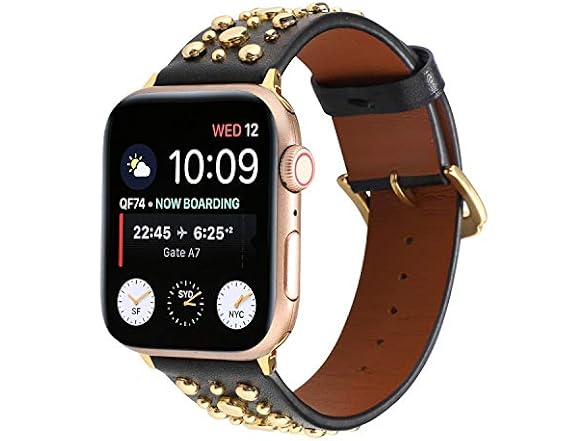 Sufderny Bling Stud Leather Bands