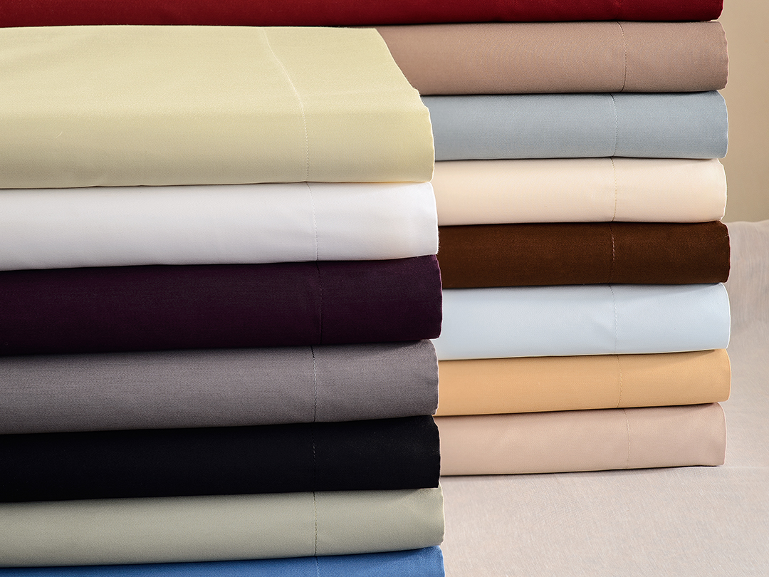 650 Thread Count Egyptian Cotton Solid Sheet Set - Gallery 32