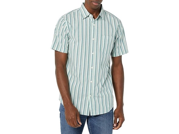 Aqua Blue White Vertical Stripe