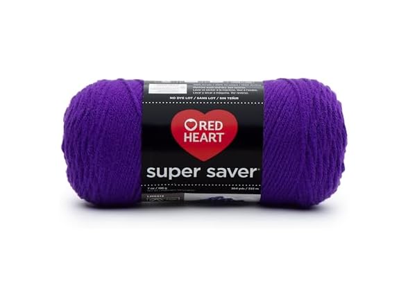RED HEART Super Saver Yarn, Amethyst