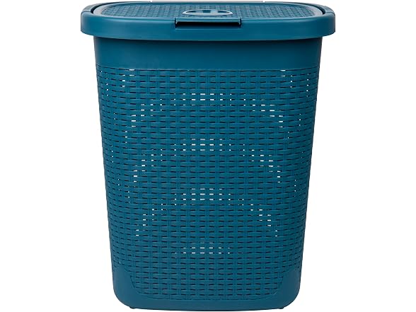 Mind Reader 50L Slim Laundry Hamper Set of 2, Blue
