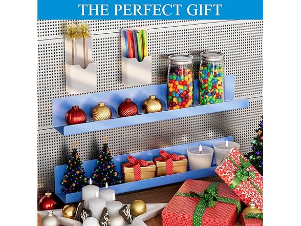 DTUQYX Magnetic Book Shelf for Whiteboard 2-Pack, Blue