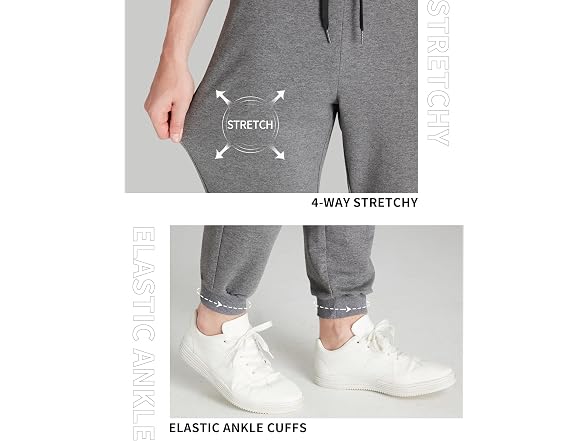 Idtswch Men (XL) Inseam Sweatpants Pants Dark Gray