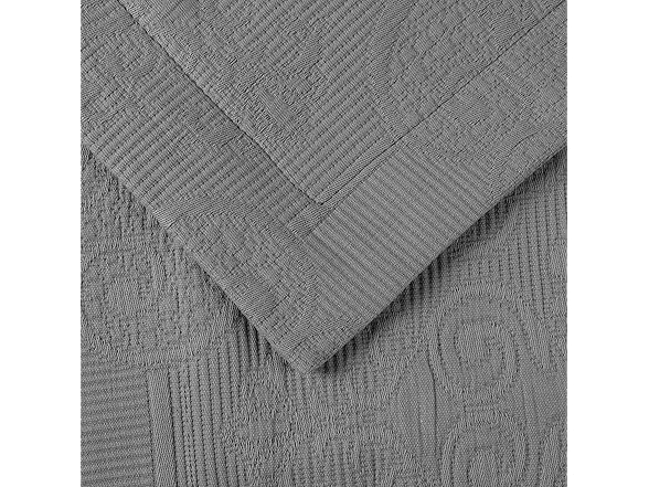 Superior Cotton Bedspread Set Matelasse Jacquard Medallion Scroll