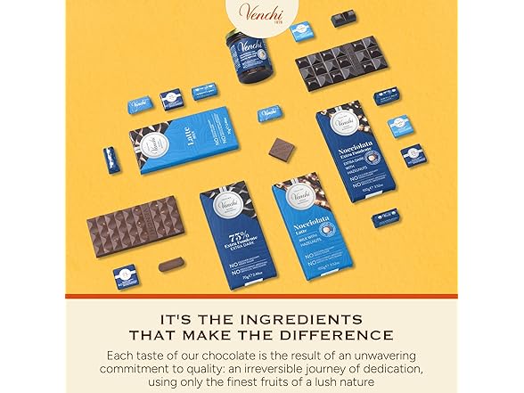 Venchi 70% Reduced Sugar Dark Choc Bar 3