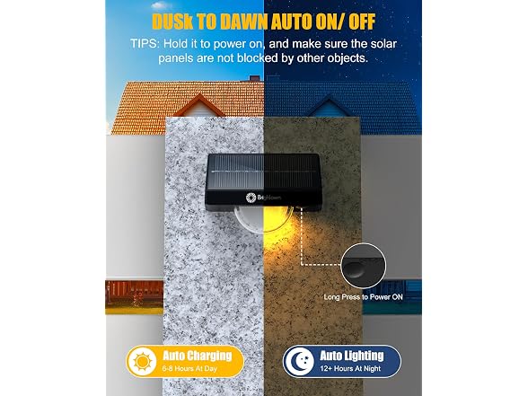 Brightown 4 Pack Solar Step Lights
