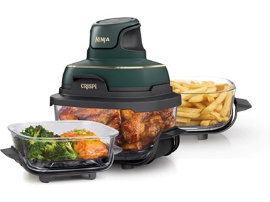 $109.99, Was $219.99, 50% Off! Ninja Crispi 5-in-1 Glass Air Fryer dealfomo