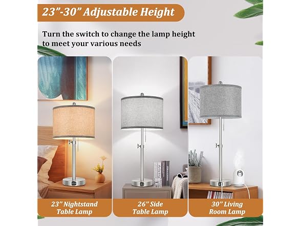 Kondras Grey Table Lamps Set of 2