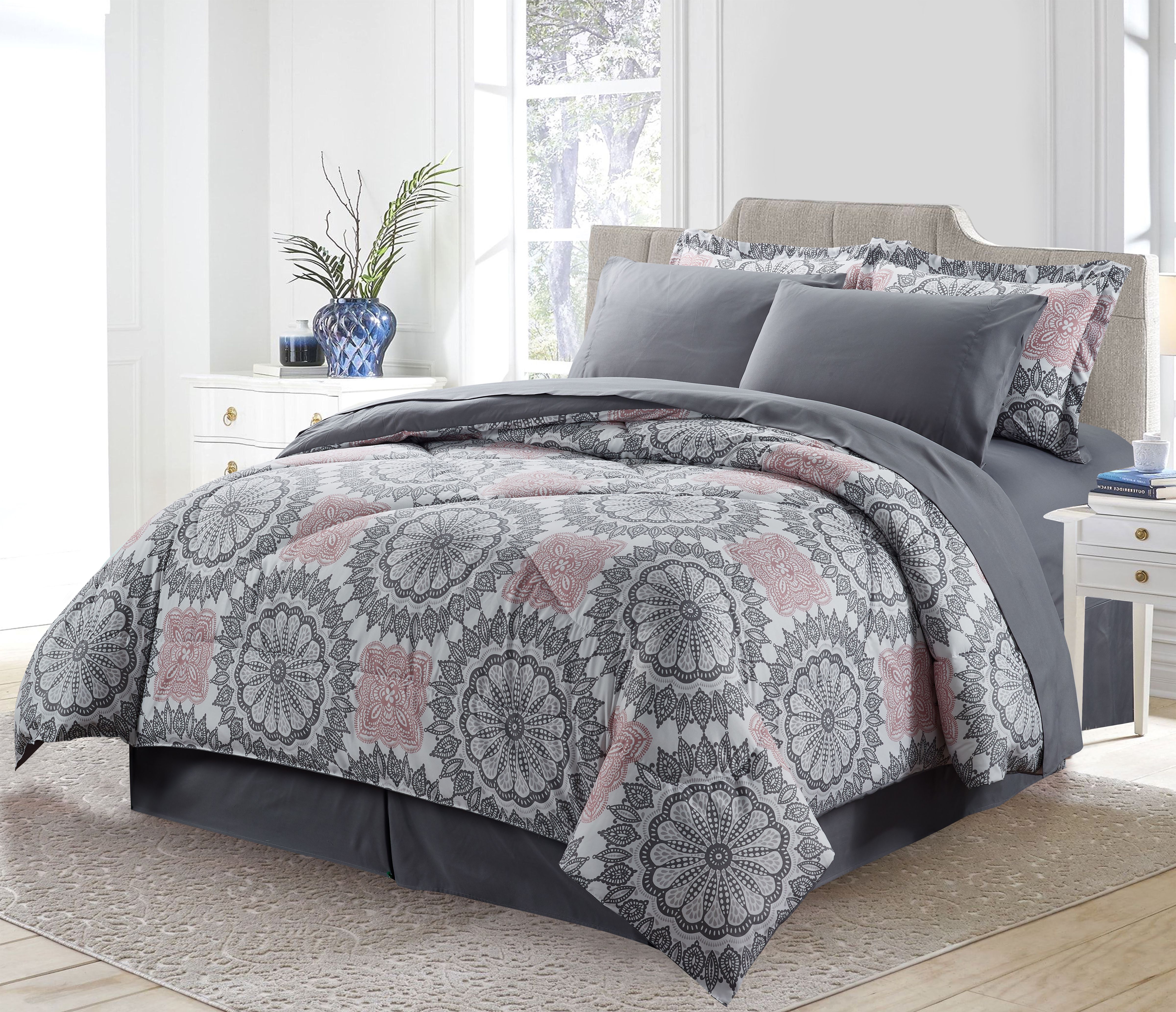 Bibb Home 8 Pc Down Alternative Comforter Sets - Gallery 7