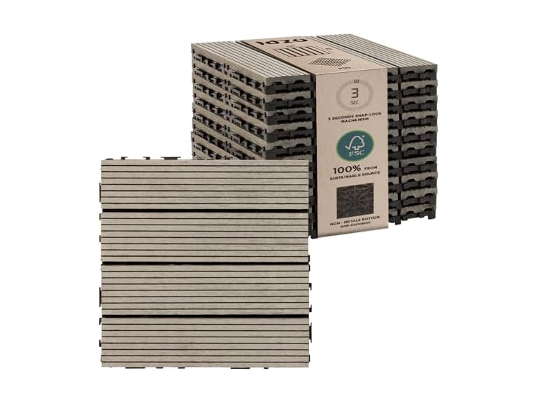 IDZO Composite Patio Deck Tiles Set of 10
