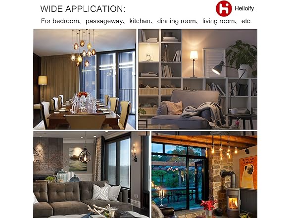 helloify B11 Dimmable Vintage LED Edison Candelabra Bulb