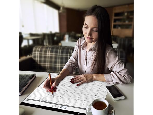 MaaIbok 2026-2027 Desk Calendar - 17" x 12" Ru