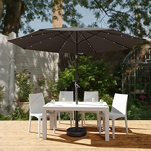 LeisureMod SBUBL-920GR Seirra Outdoor Umbrella Gray