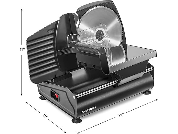 Chefman Electric Deli Slicer W Adjustable Slices