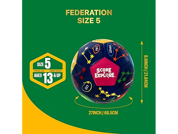 Crayola Official Soccer Ball - Unisex Kids - Constellation Size 5