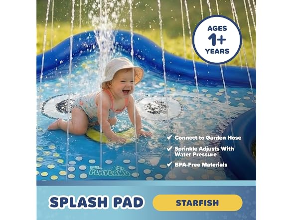 Playland Non-Slip Splash Pad Water Toy for Kids