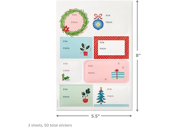 Hallmark Cute Christmas Flat Wrapping Paper