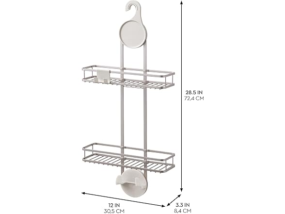 iDesign Hanging Shower Caddy, Satin