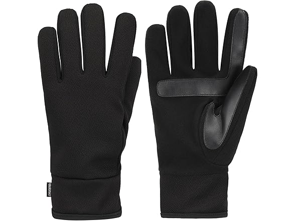 Isotoner Men Large Water Repellent Dual Gloves