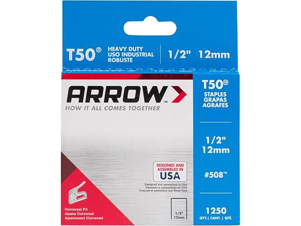 Arrow 508 Heavy Duty T50 1/2" Staples