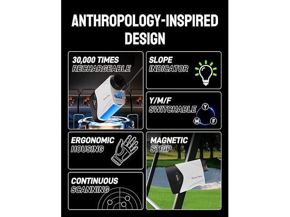 BIRDIEPULSE 1100Y Golf Rangefinder