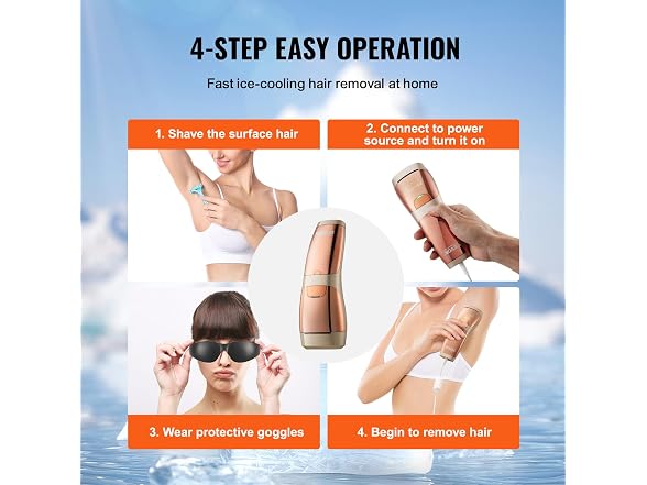 VEVOR Intense Pulsed Light (IPL) Sapphire System Hair Removal