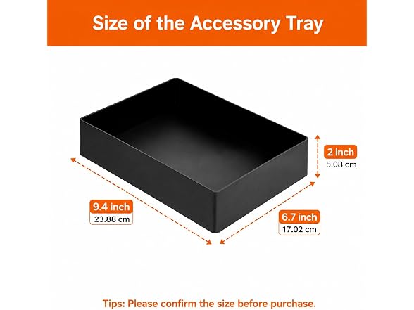 Amazon Basics Rectangular Plastic Desk Organizer