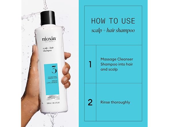 Nioxin System 3 Cleanser Shampoo 10.1oz