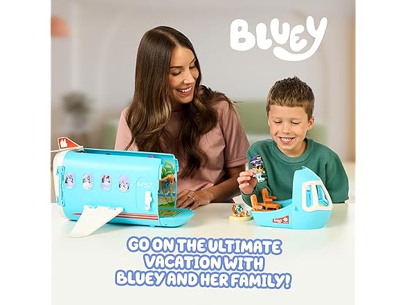 Bluey 3-in-1 Transforming Airplane Toys