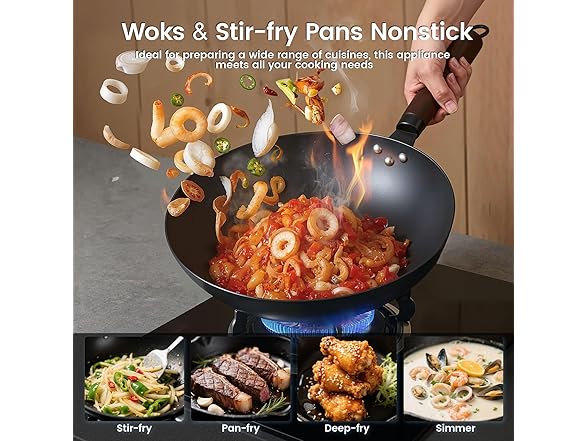 Deep-Nitrided Carbon Steel Wok