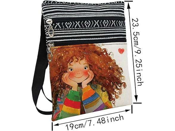 LiuenMgg Curly Hair Lady Messenger Bag