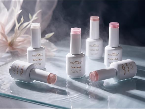 Nude Jelly Gel Nail Polish Set Milky