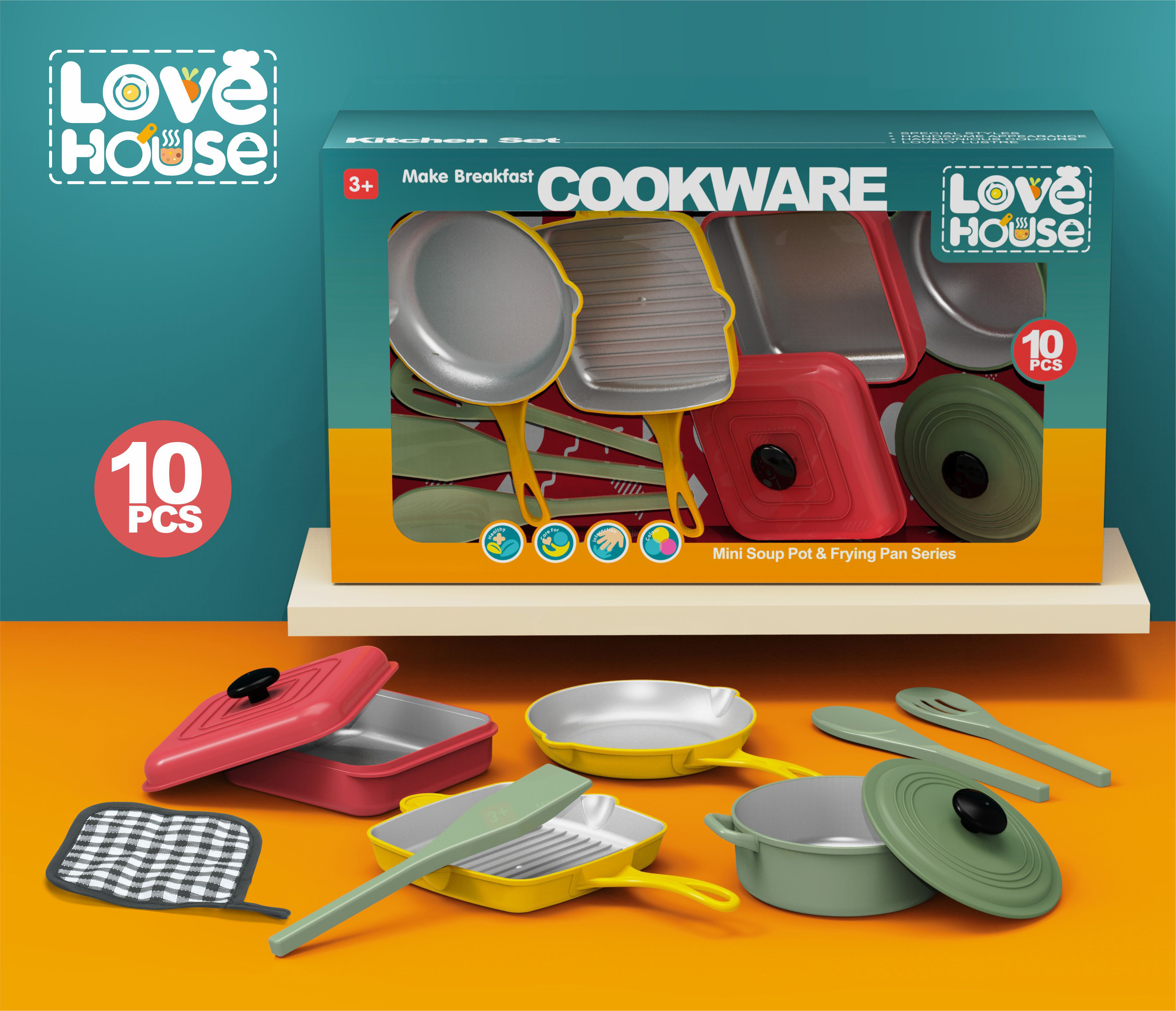 Realistic Kitchen Play Set, Pretend Play - Gallery 2