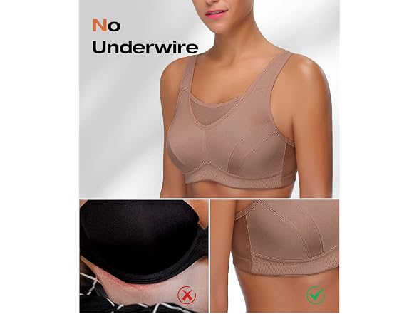 Wingslove Women (42D) High Impact Sports Bust Bras