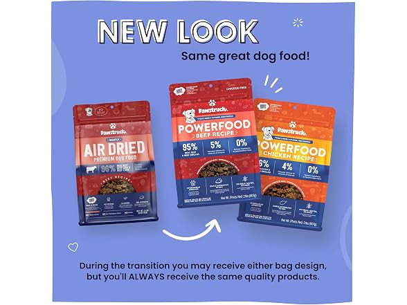 Pawstruck Air Dried Dog Food with Real Beef 2lb.
