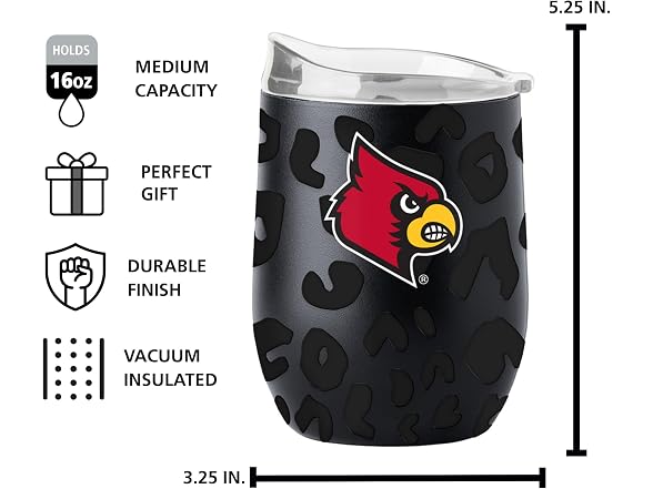 Logo Brands NCAA Louisville Tumbler