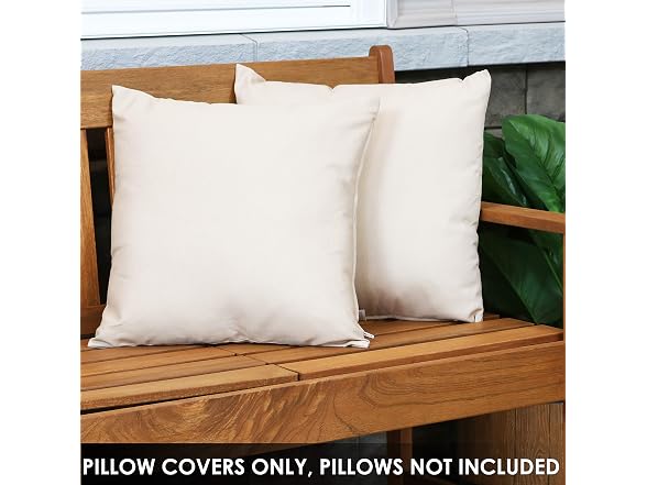 Sunnydaze Decor SNR-966 2 Beige Covers 17x17 Beige