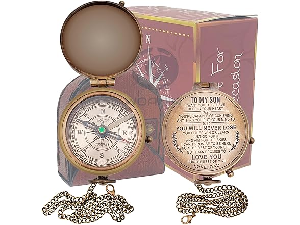 Personalized Working Antique Compass