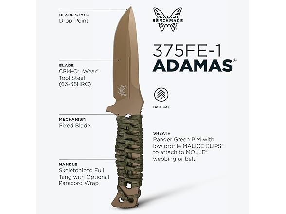 Benchmade Fixed Adamas Tactical Knife