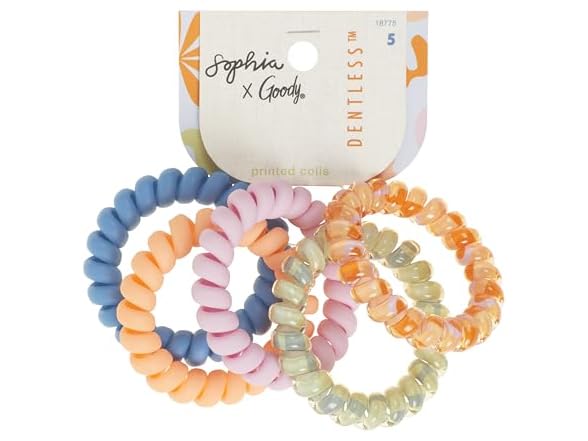 GOODY X Sophia Yeshi Dentless Spiral Hair Ties