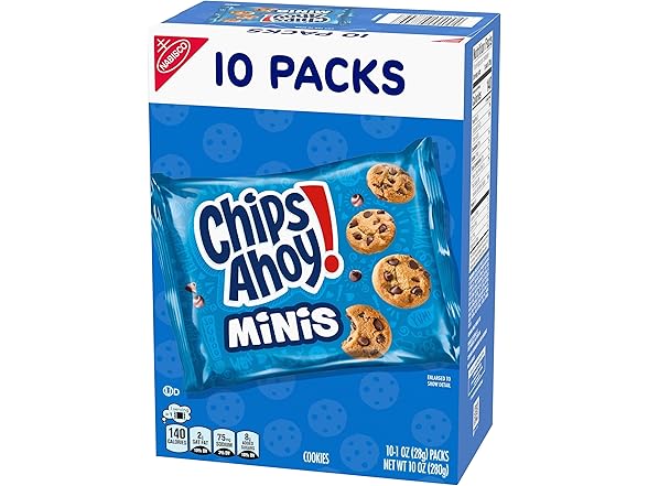 10PK CHIPS AHOY! Mini Original Chocolate Chip Cook