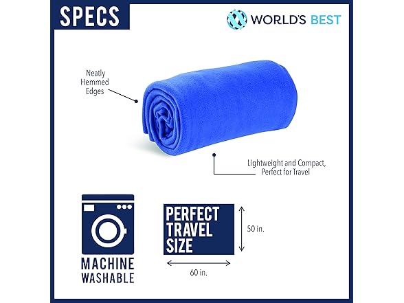 Cozy-Soft Microfleece Travel Blanket (TX)