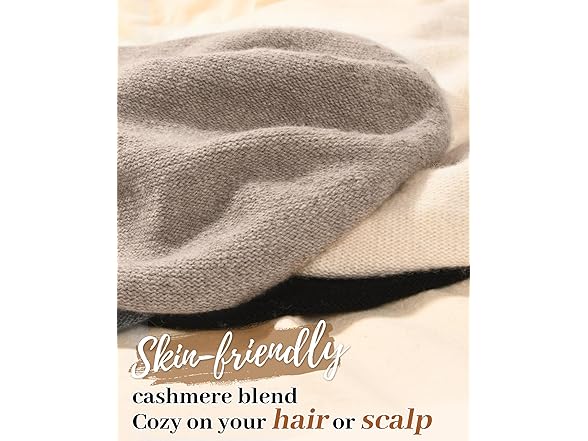 FURTALK Slouchy beanie-Mixed Brown