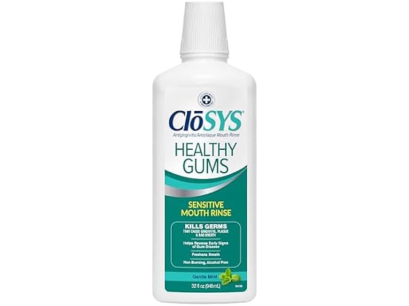 CloSYS Healthy Gums Antiplaque Mouthwash 32oz
