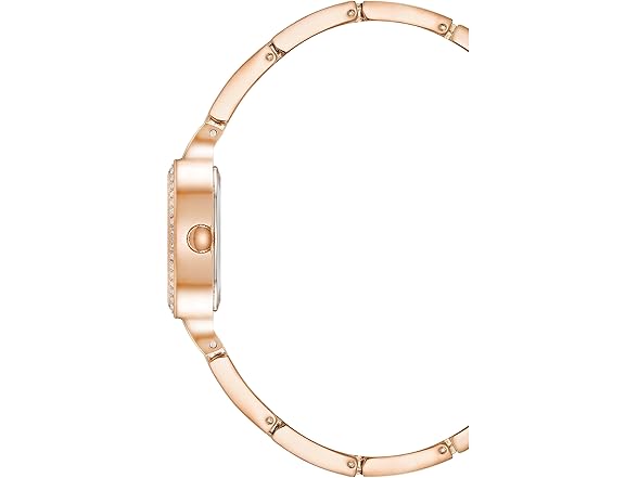 Armitron Women's Rose Gold-Tone Mother of Pearl Dial Crytal Accented Bracelet Watch, 75/5902MPRG (Open Box)