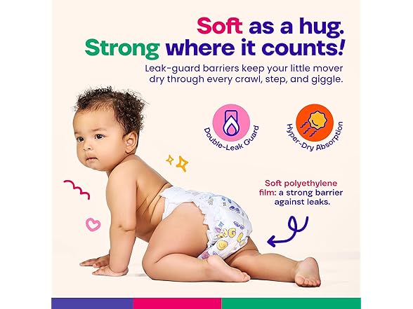 Happy Hues Disposable Diapers Size 5 78 Count