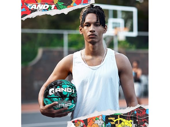 AND1 Supreme Grip Rubber Basketball: