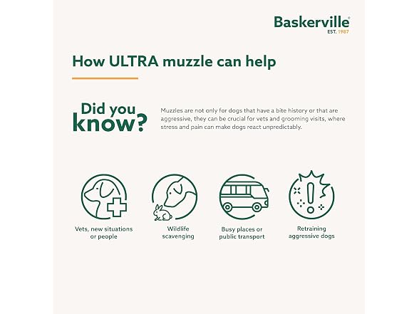 Baskerville ULTRA Dog Muzzle | Size 5