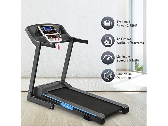 GYMAX Folding Treadmill, Electric