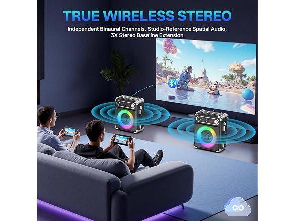 JYX 200W Karaoke Machine Wireless Mics